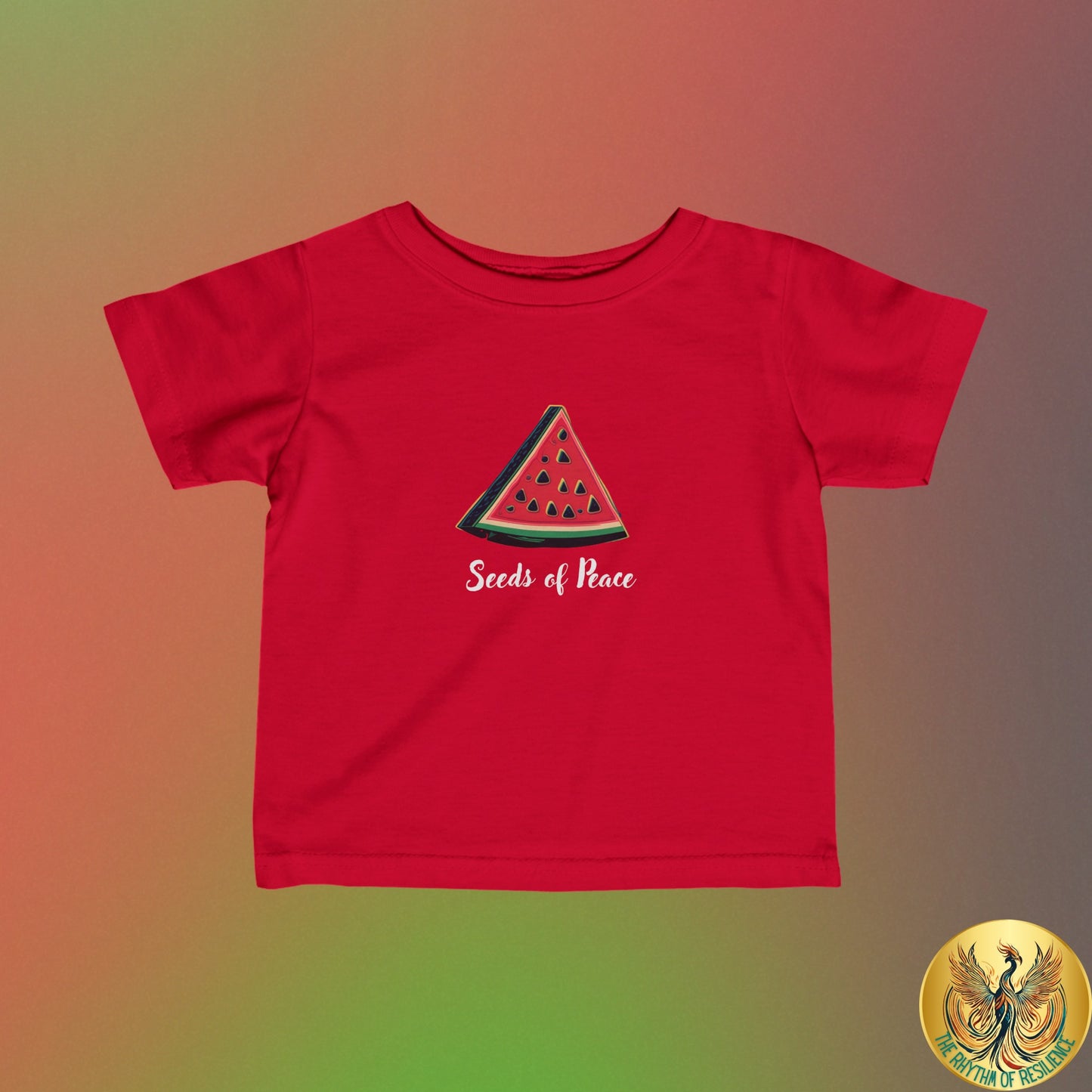 Palestine  seeds of peace watermelon Infant Fine Jersey Tee 6M-24m