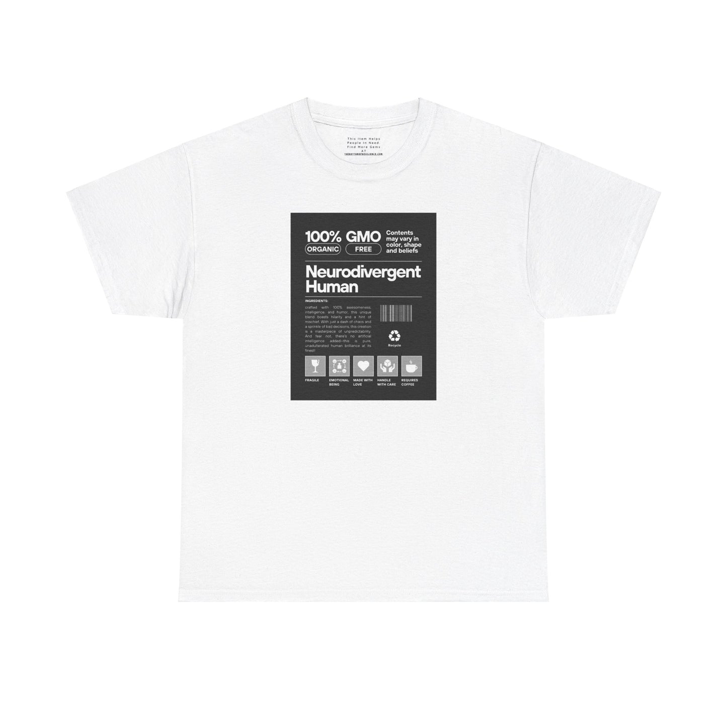 Neurodivergent Human Unisex Heavy Cotton Tee