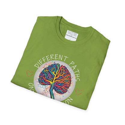 Divergent Routes, Shared Destination Unisex Softstyle T-Shirt