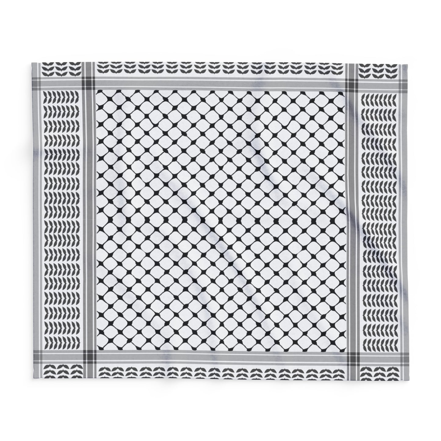 Arctic Fleece Blanket, Palestine, Arabic home comfortable decor shemagh keffiyeh