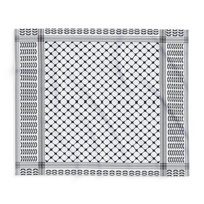 Arctic Fleece Blanket, Palestine, Arabic home comfortable decor shemagh keffiyeh