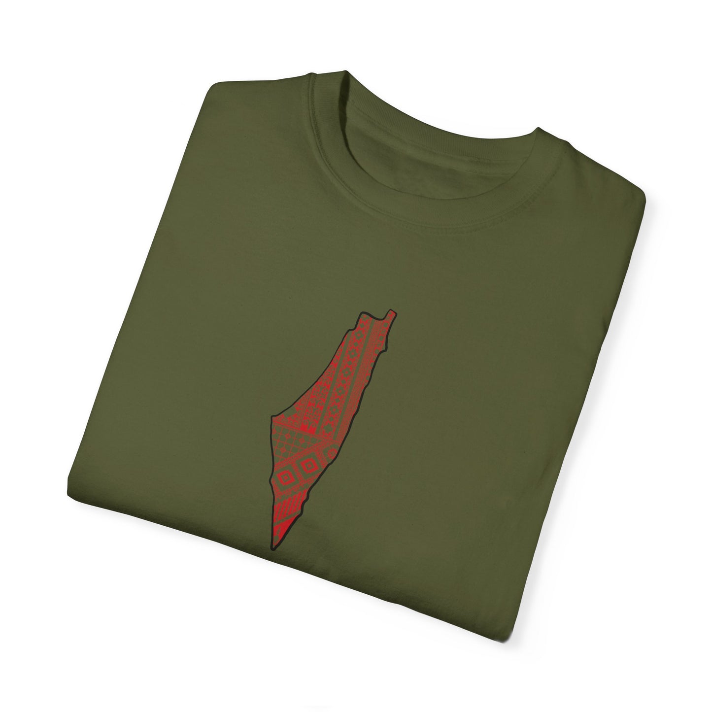 Unisex T-shirt, Arabic writing, Palestine map, Resist, Arabic, Support the Cause in Style, , Keffiyeh, Resistance, Free Palestine, tatreez