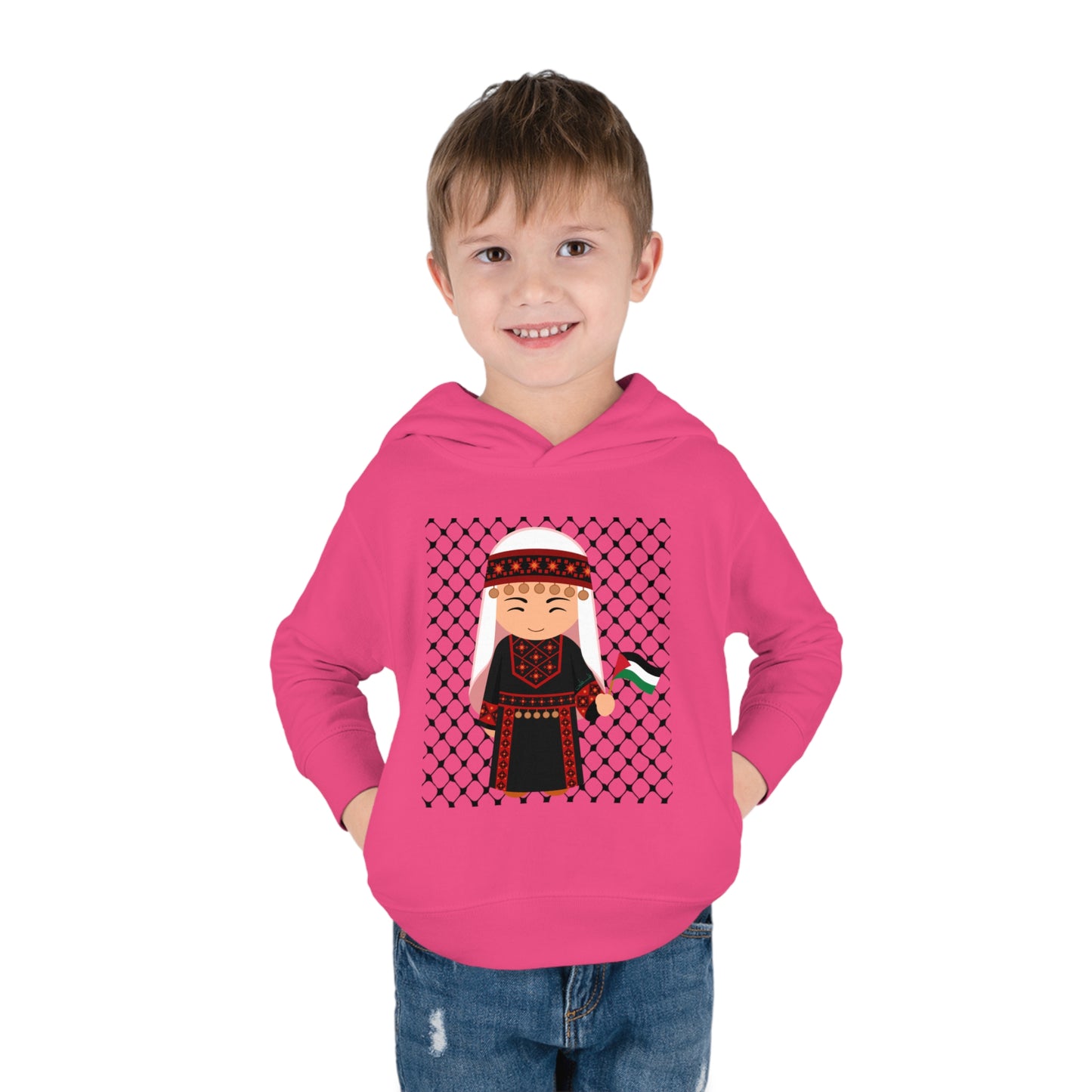 Palestine Toddler Pullover Fleece Hoodie