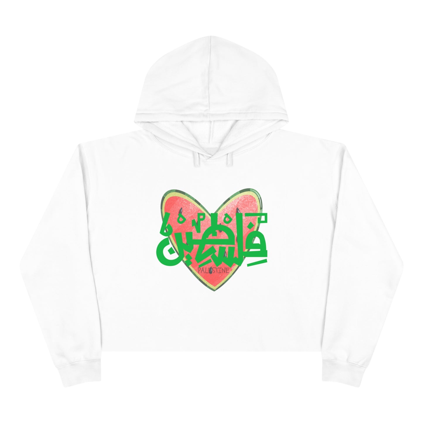 watermelon love Palestine Spring Crop Hoodie, watermelon