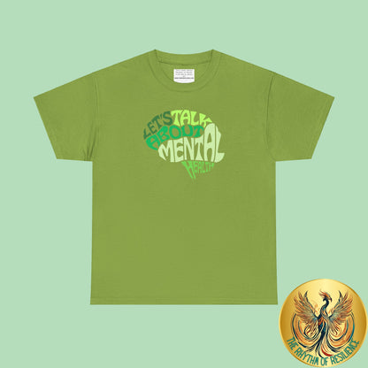 Lets talk about mental health Unisex Heavy Cotton Tee