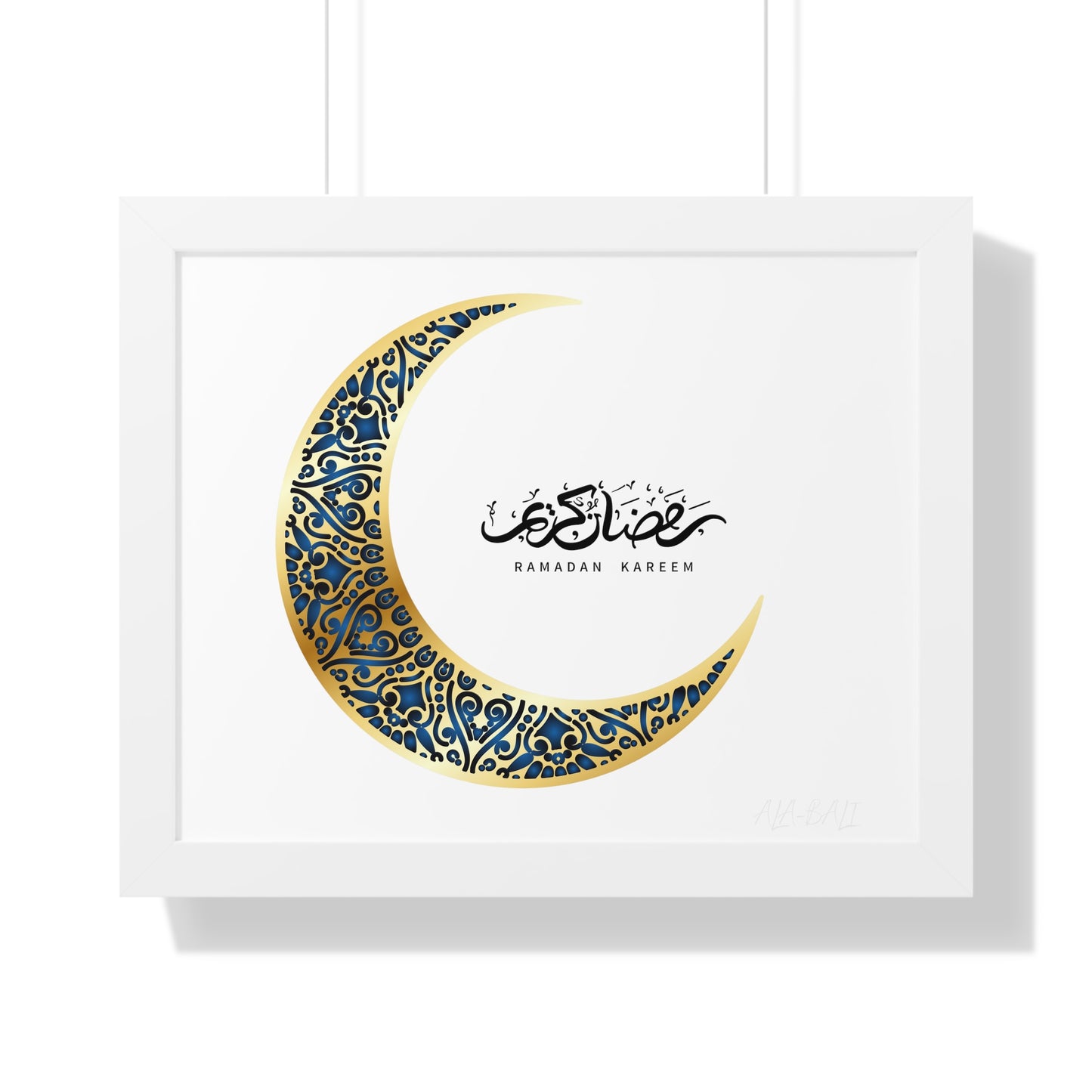 Ramadan Kareem Arabic calligraphy Framed Poster