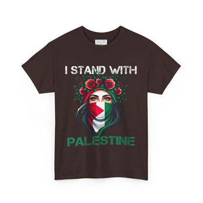 Unisex Heavy Cotton Tee, Palestine Flag, Resist, Arabic, Support the Cause in Style, Kuffiyeh, Keffiyeh, Resistance, Free Palestine, Gaza