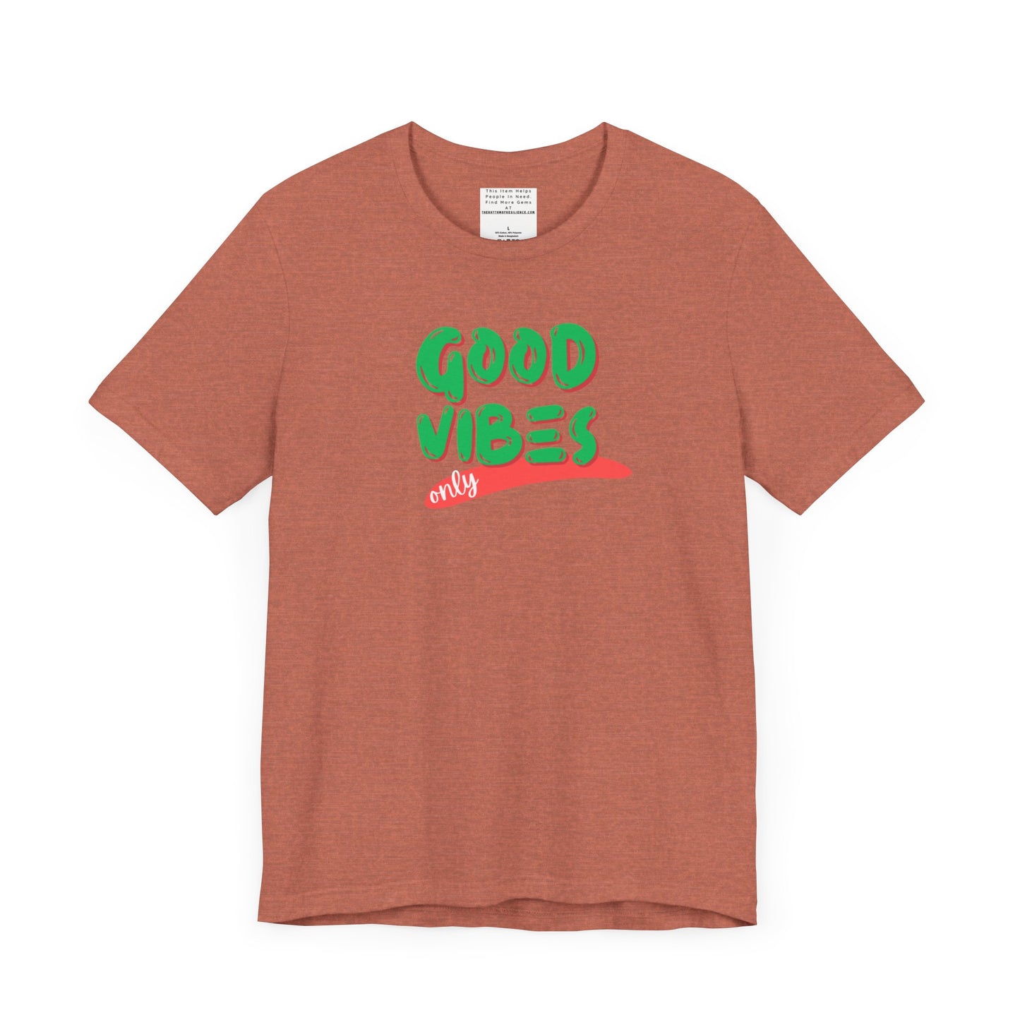 Good Vibes Unisex Jersey Short Sleeve Tee-mental health awareness month
