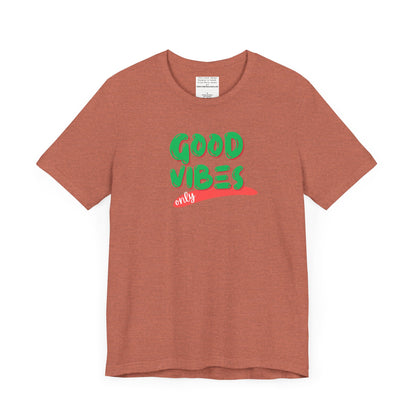 Good Vibes Unisex Jersey Short Sleeve Tee-mental health awareness month