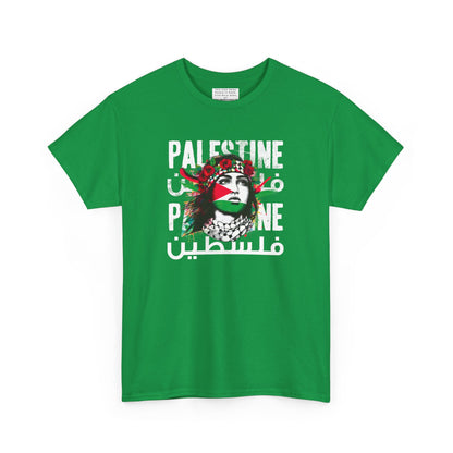 Unisex Heavy Cotton Tee, Palestine Flag, Resist, Arabic, Support the Cause in Style, Kuffiyeh, Keffiyeh, Resistance, Free Palestine