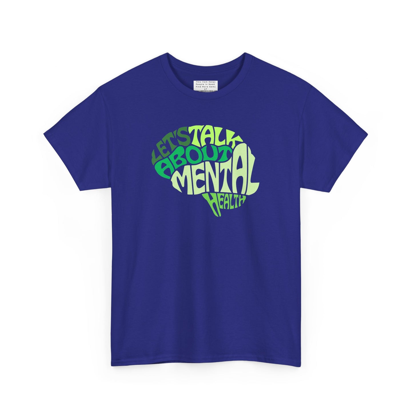 Lets talk about mental health Unisex Heavy Cotton Tee