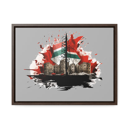 Canvas Wraps, Horizontal Frame, Palestine, Resist, Support the Cause in Style, Keffiyeh, Resistance, Free Palestine, Gaza, Palestine art