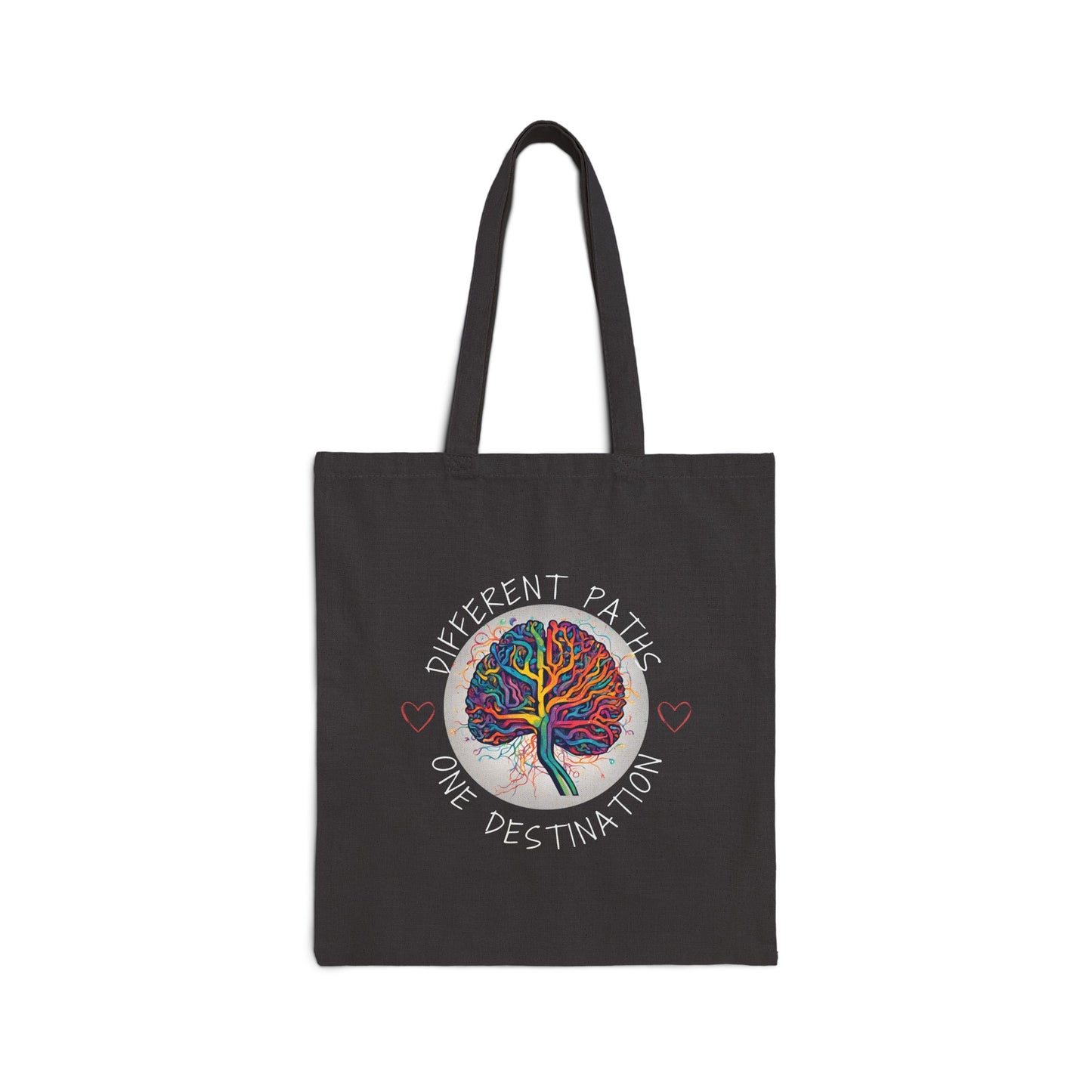 Divergent Routes, Shared Destination" Cotton Canvas Tote Bag