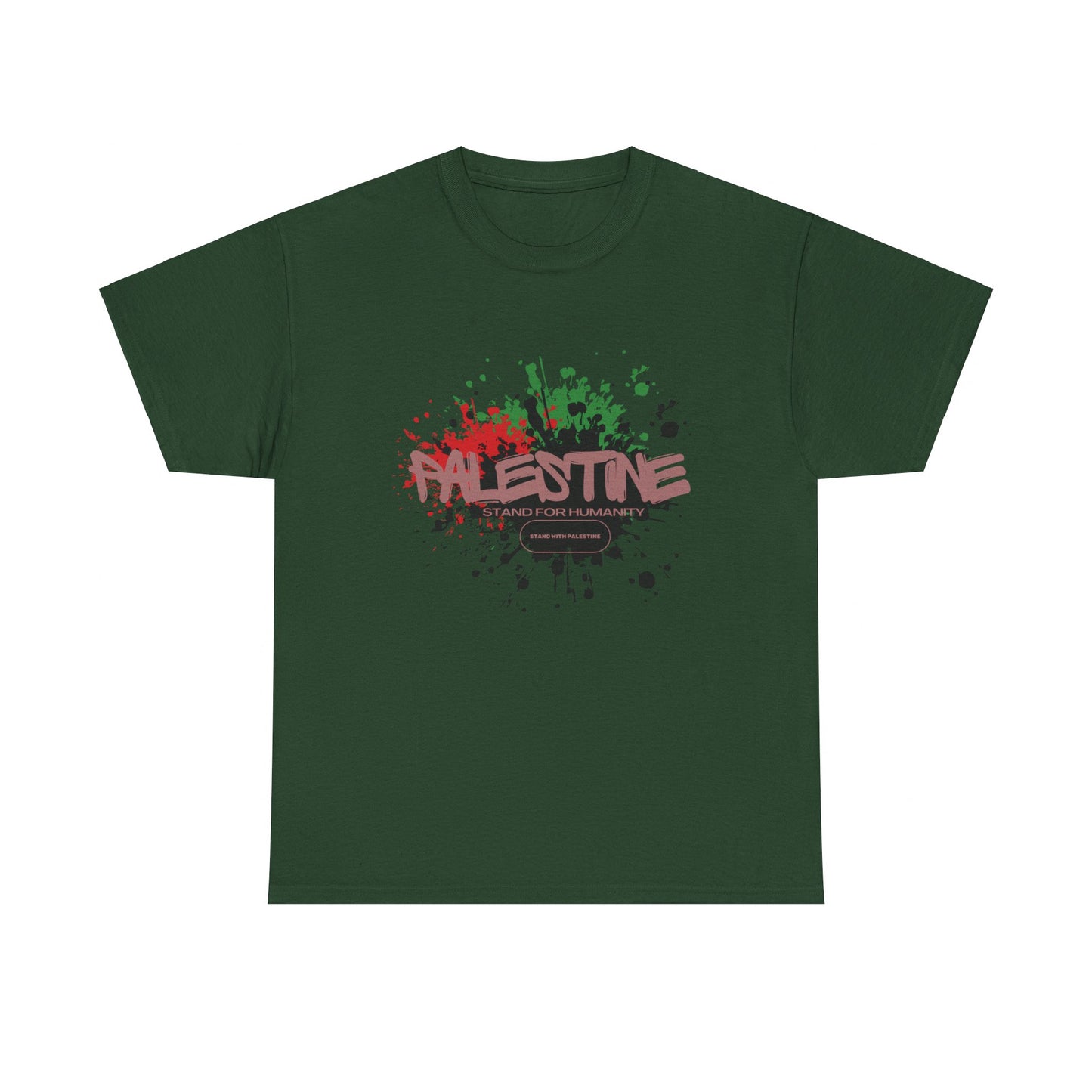 Unisex  Palestine Spring Splatter Heavy Cotton Tee