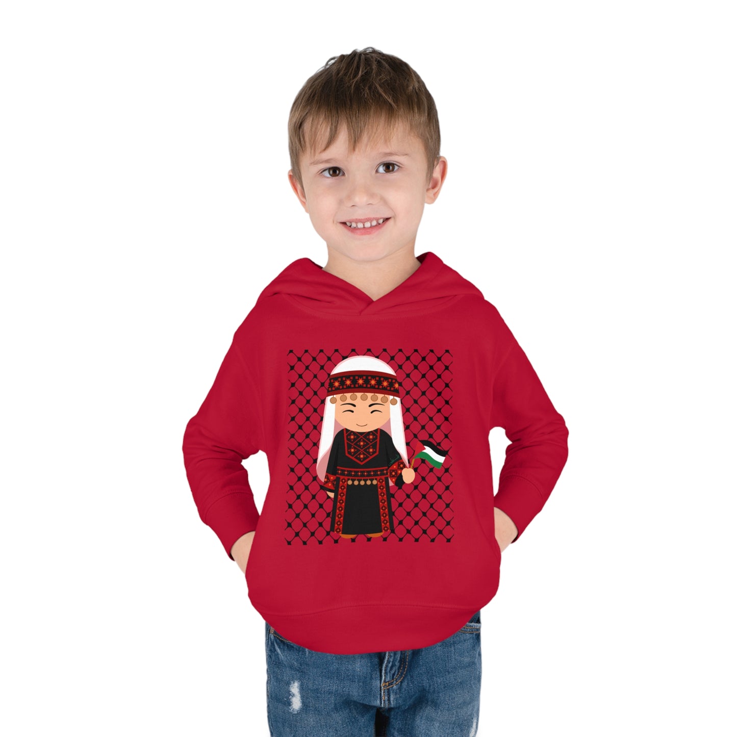 Palestine Toddler Pullover Fleece Hoodie