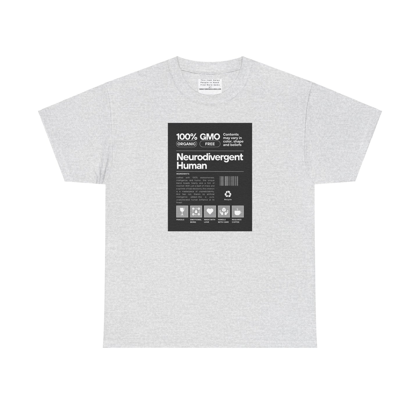 Neurodivergent Human Unisex Heavy Cotton Tee