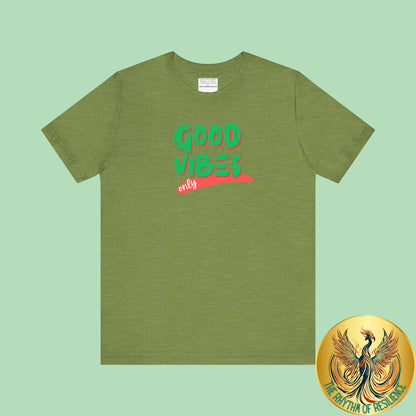 Good Vibes Unisex Jersey Short Sleeve Tee-mental health awareness month