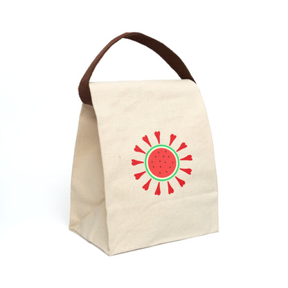 Watermelon  Love Canvas Lunch Bag With  Palestine Spring