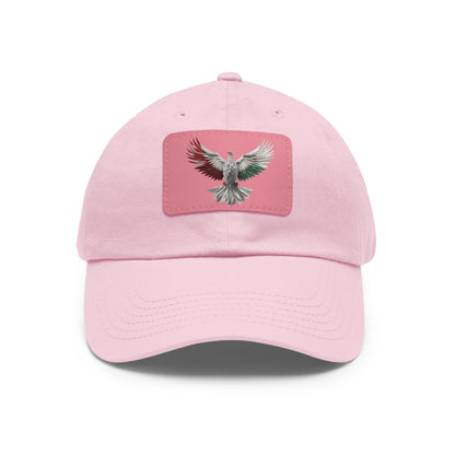 Dad Hat with Leather Patch, Unisex, free bird, Palestine, Resist, Arabic, Support the Cause in Style, Keffiyeh, Resistance, Free Palestine