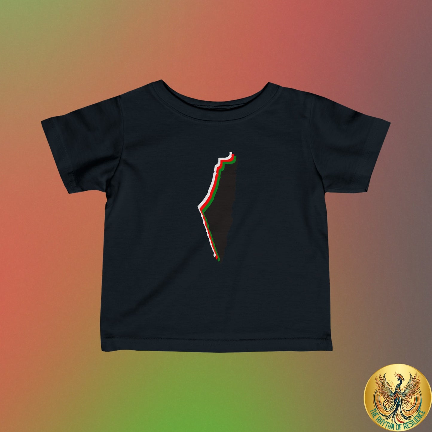 Palestine Map Infant Fine Jersey Tee