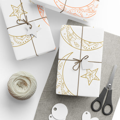 Wrapping Papers, Ramadan gift, Eid gift, holiday gift, Arabic, Islam, gift wrap, grey