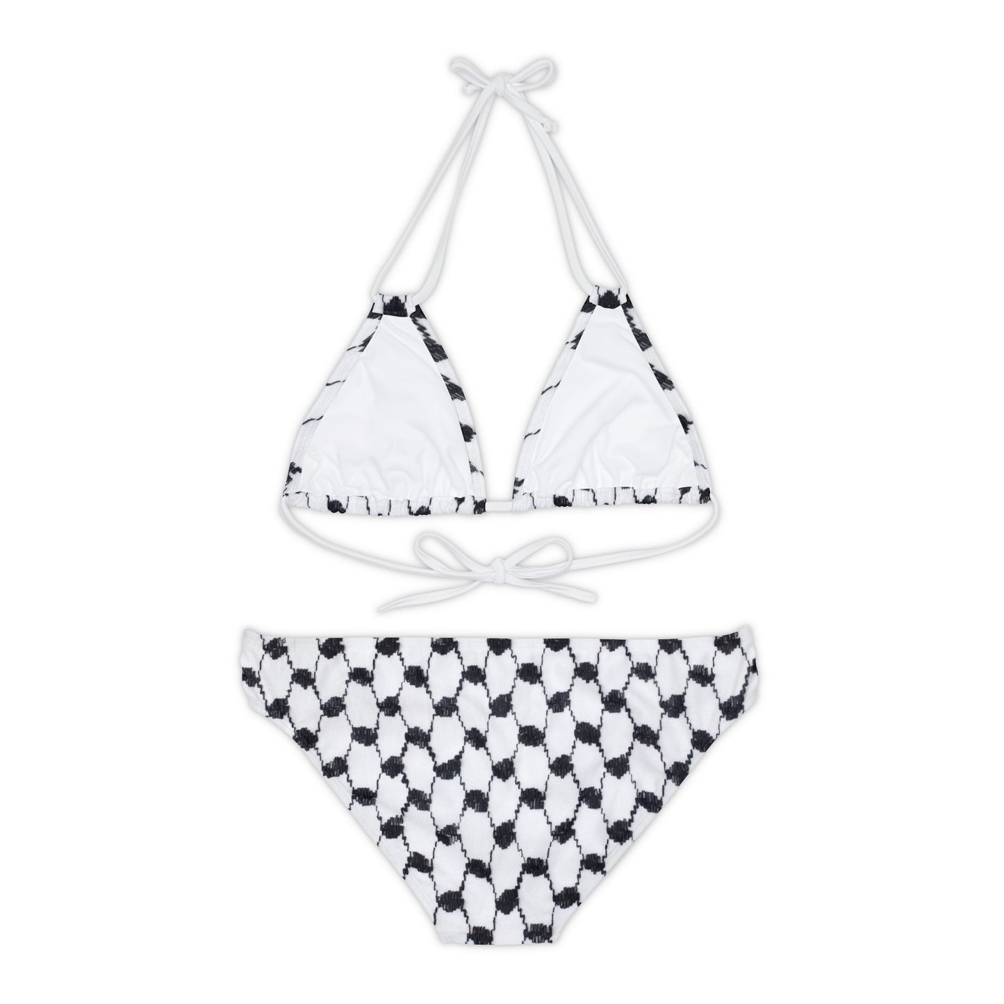 Kuffiyeh Strappy Bikini Set (AOP)