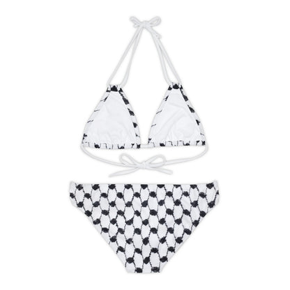 Kuffiyeh Strappy Bikini Set (AOP)