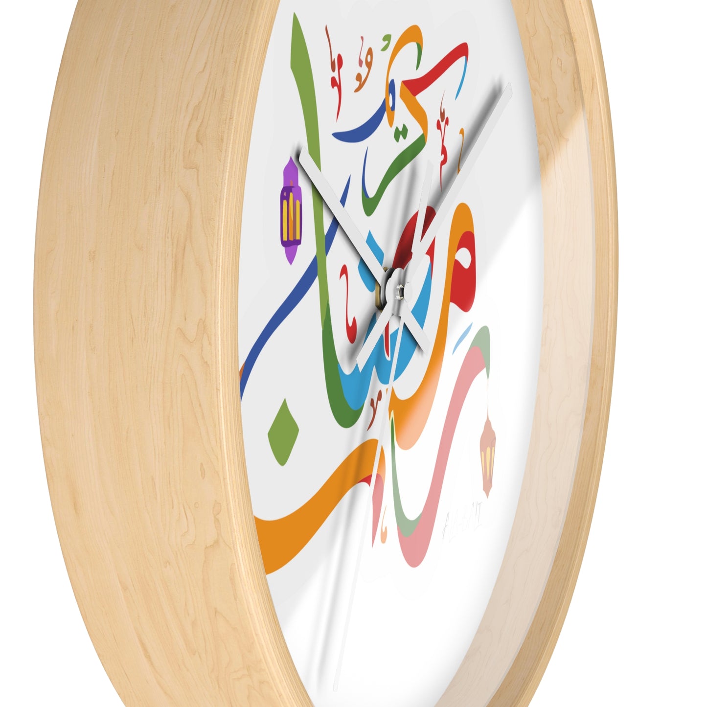 Ramadan Wall Clock, Ramadan Kareem, Arabic writing, Arabic calligraphy, Islam, gift, Eid, holiday gift, wall decor