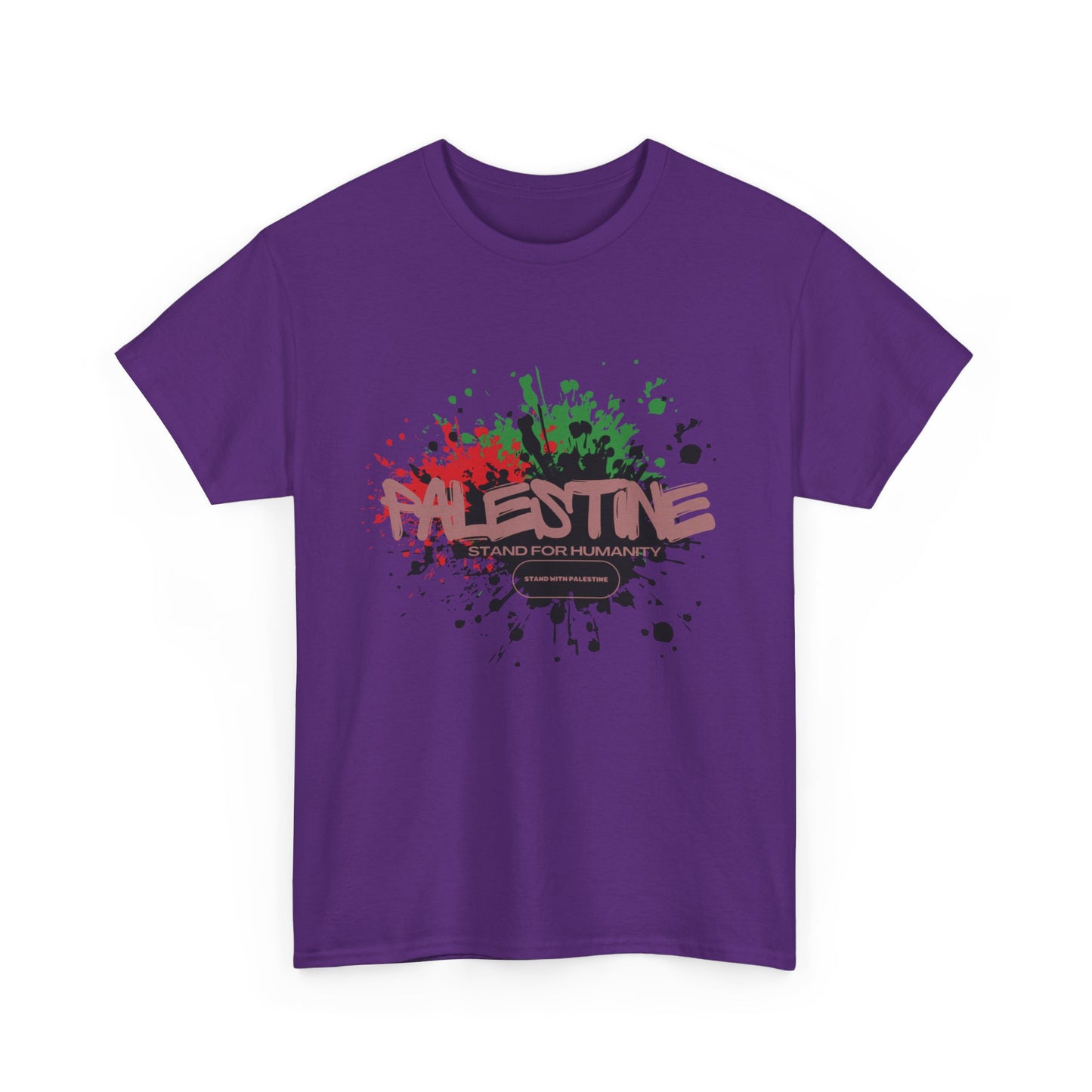Unisex  Palestine Spring Splatter Heavy Cotton Tee