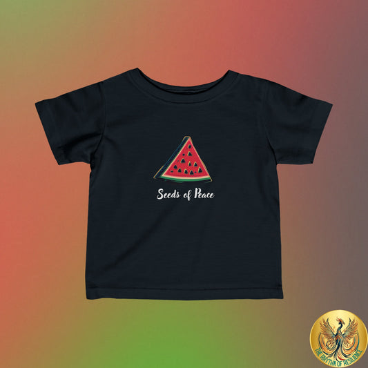 Palestine  seeds of peace watermelon Infant Fine Jersey Tee 6M-24m