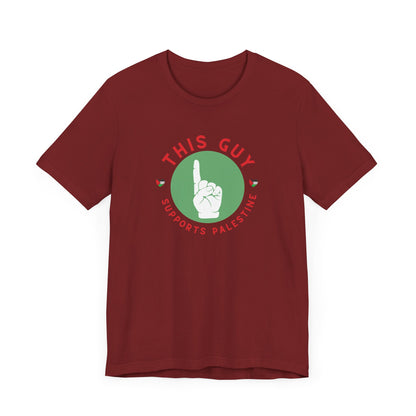 This Guy supports Palestine Unisex Jersey Short Sleeve Tee