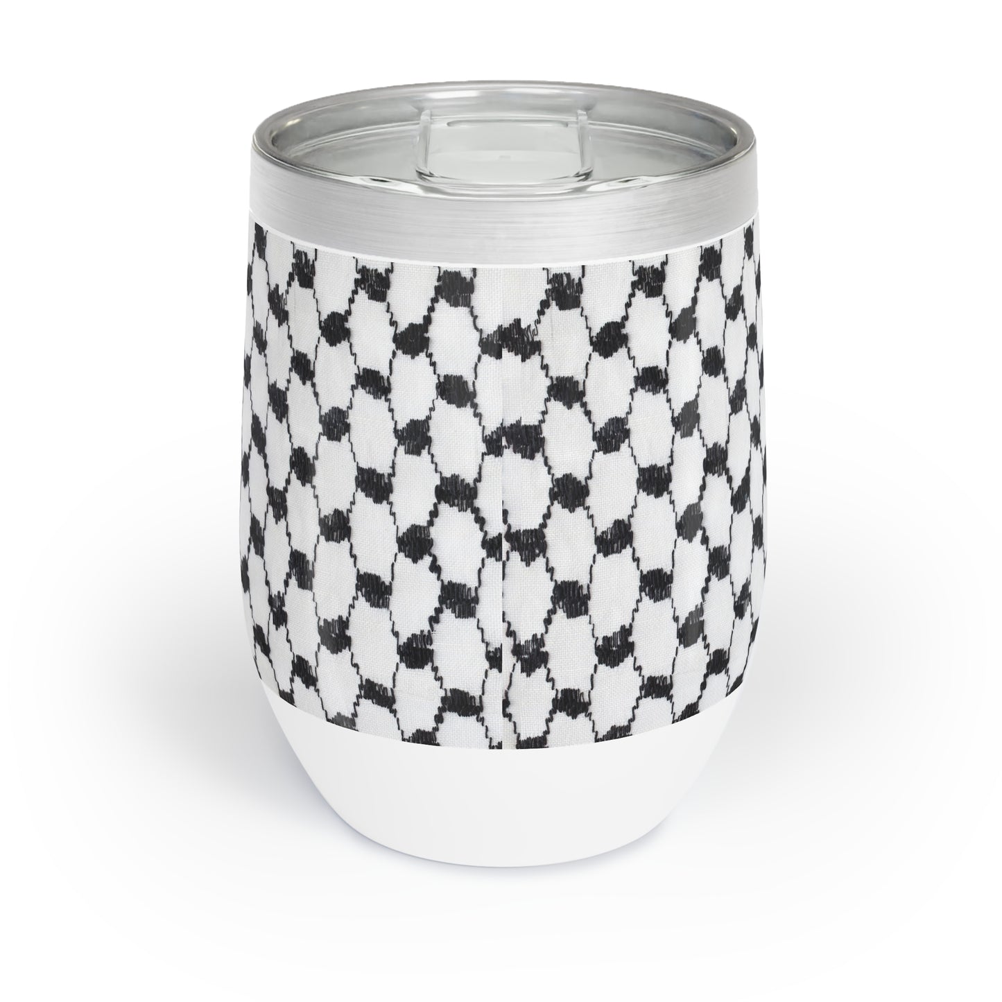 Black and white Kufiyah keffiyeh print Chill beverage Tumbler