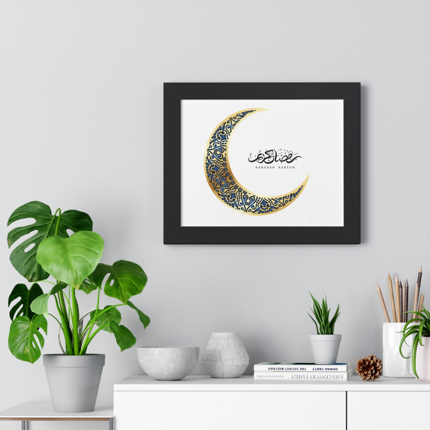 Ramadan Kareem Arabic calligraphy Framed Poster
