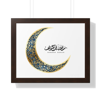 Ramadan Kareem Arabic calligraphy Framed Poster