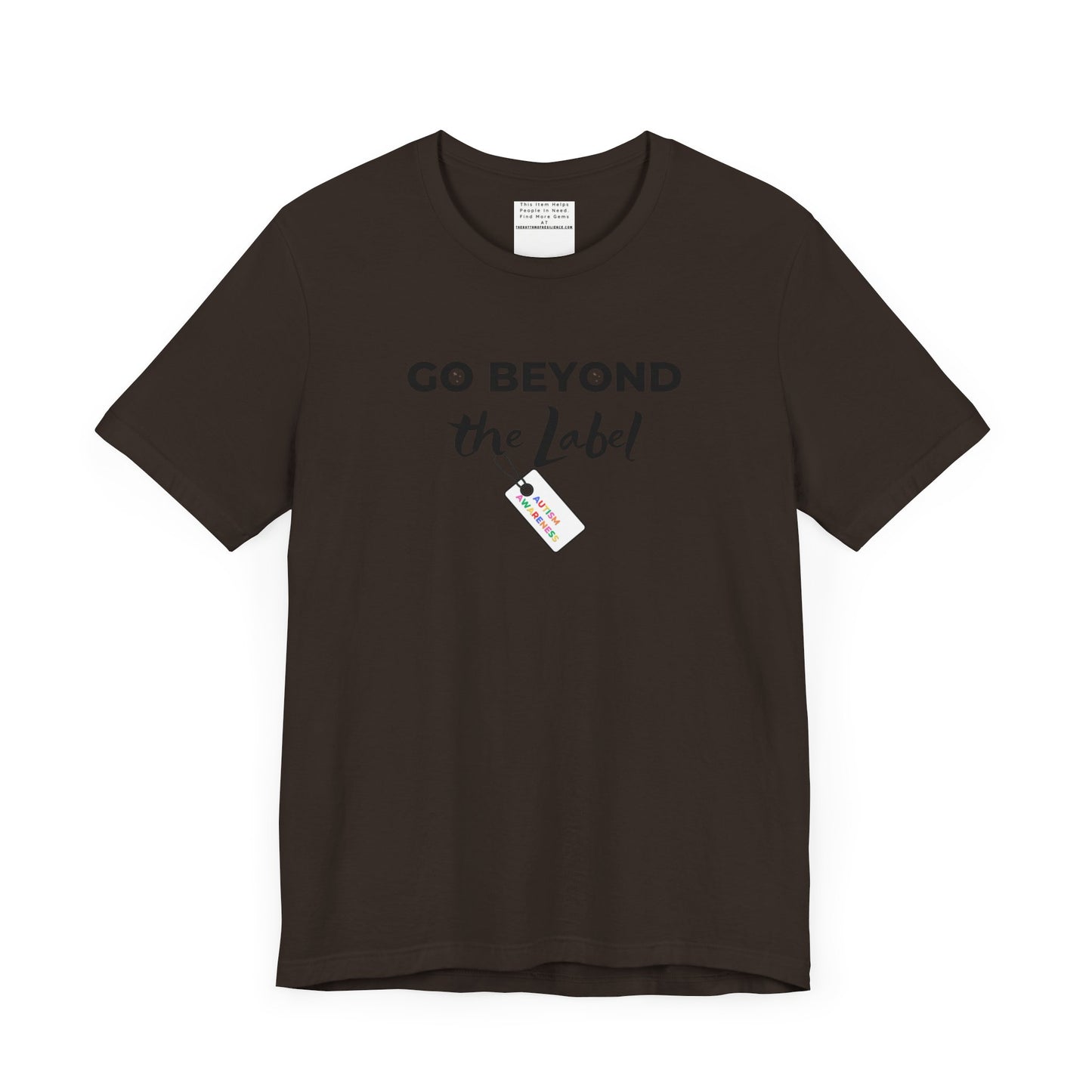 Go beyond the label Unisex Jersey Short Sleeve Tee-mental health awareness month