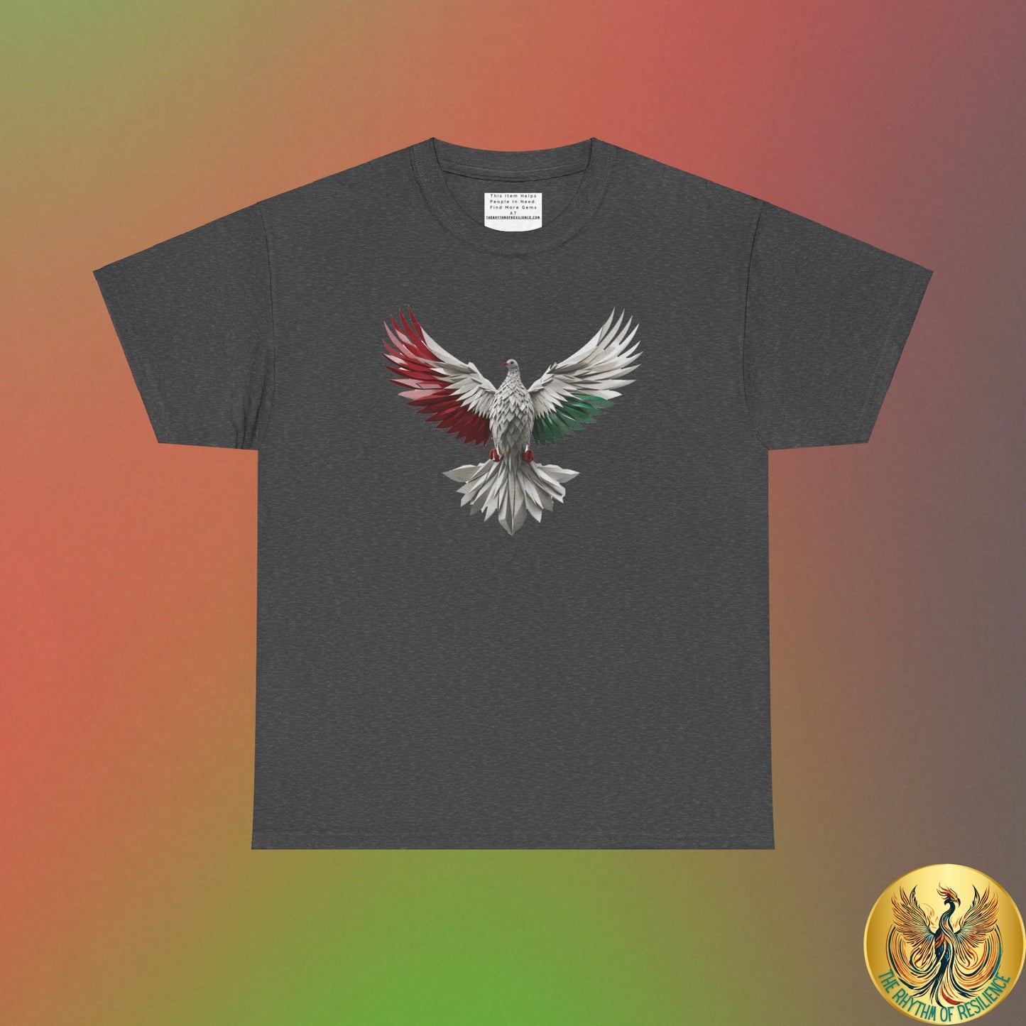 Unisex Heavy Cotton Tee, Palestine Flag, Resist, Arabic, Support the Cause in Style, Kuffiyeh, Keffiyeh, Resistance, Free Palestine