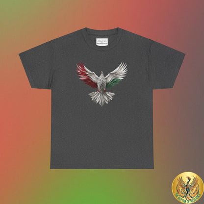 Unisex Heavy Cotton Tee, Palestine Flag, Resist, Arabic, Support the Cause in Style, Kuffiyeh, Keffiyeh, Resistance, Free Palestine