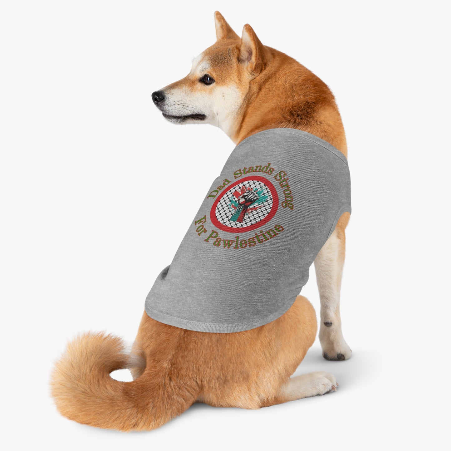 Dad Stands Strong Pet Tank Top