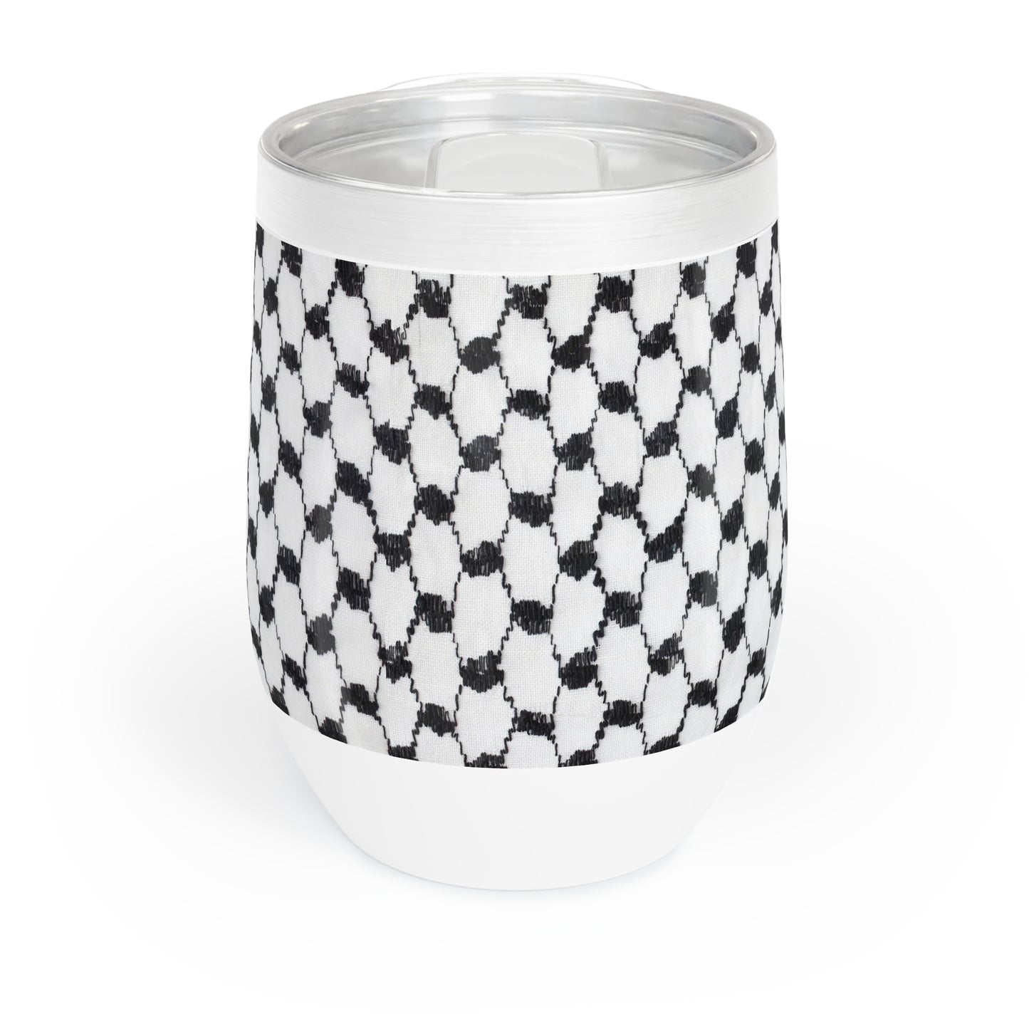 Black and white Kufiyah keffiyeh print Chill beverage Tumbler