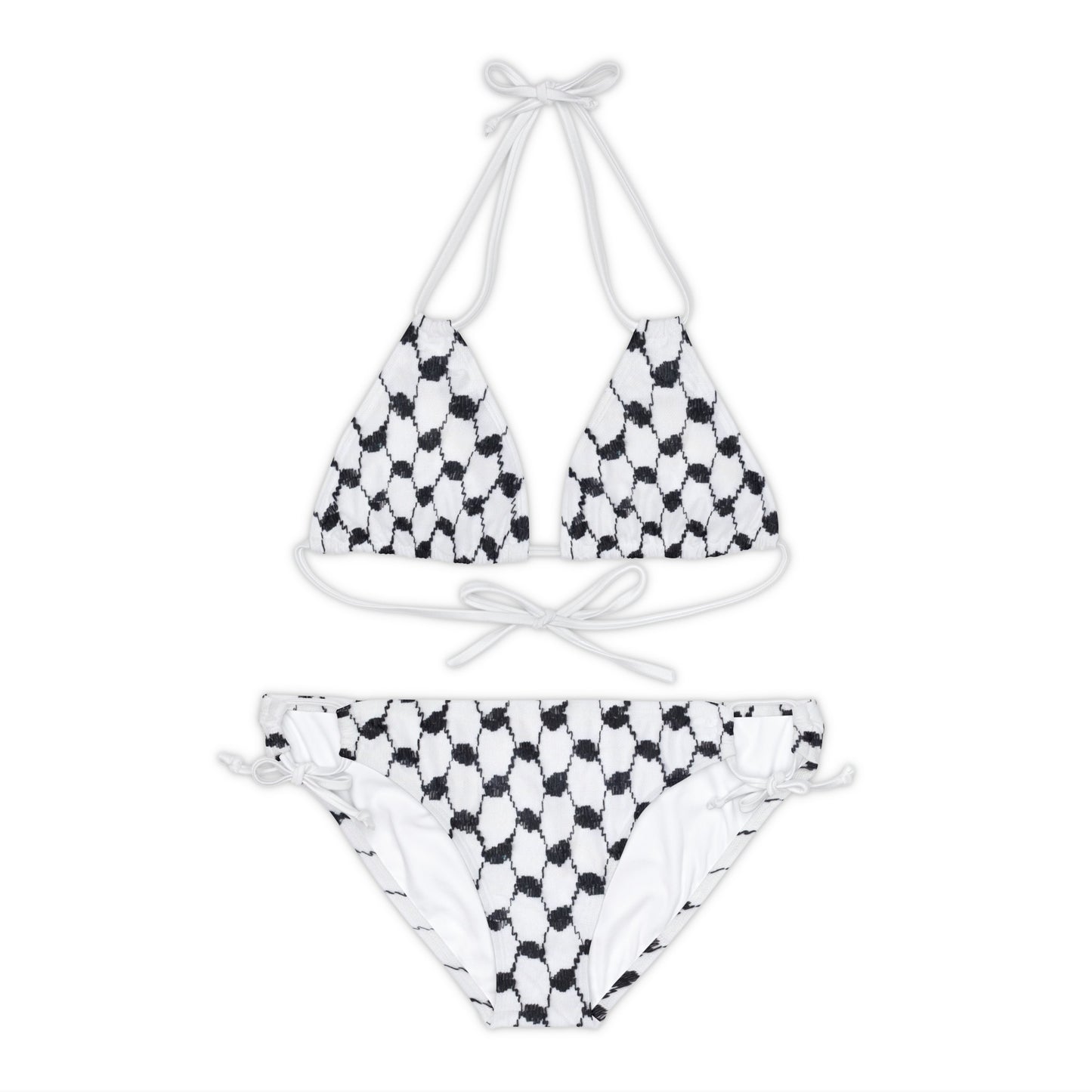 Kuffiyeh Strappy Bikini Set (AOP)