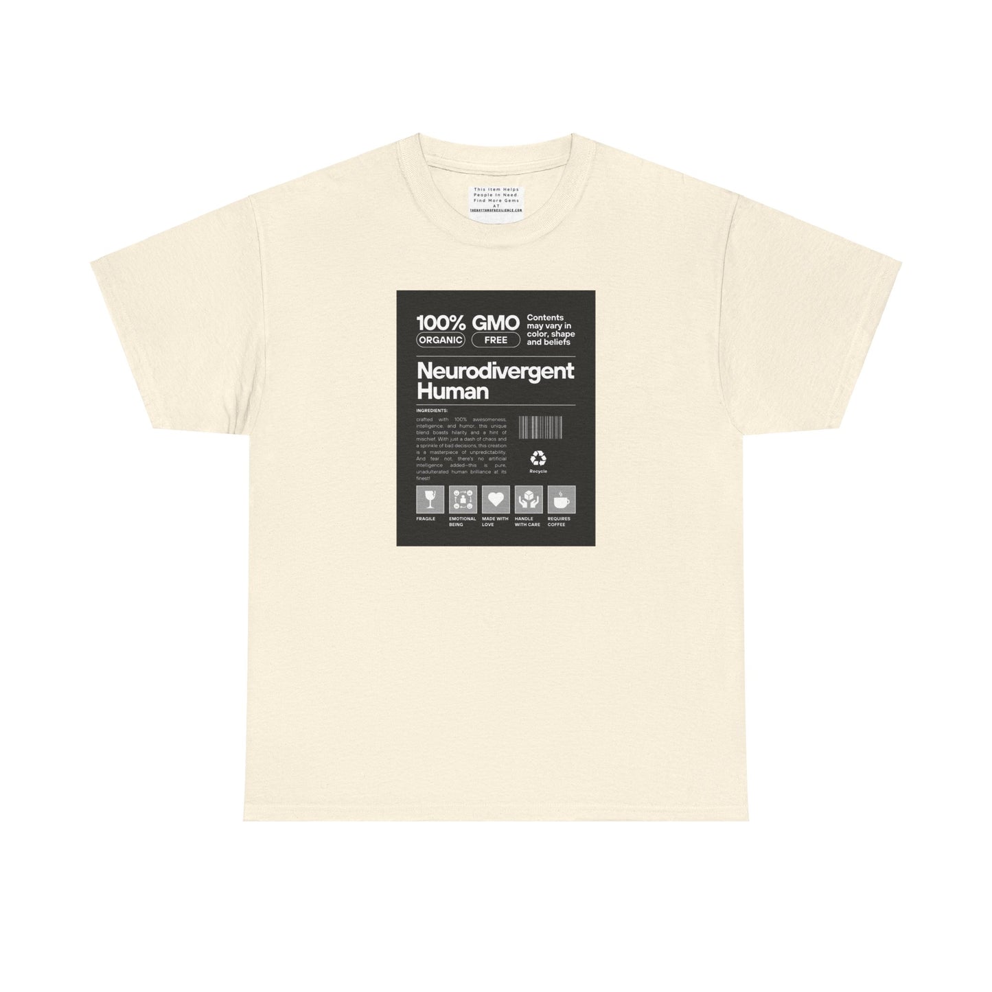 Neurodivergent Human Unisex Heavy Cotton Tee