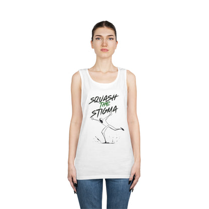 Copy of Squash The Stigma. Mental Health Awareness Unisex Heavy Cotton Tank Top