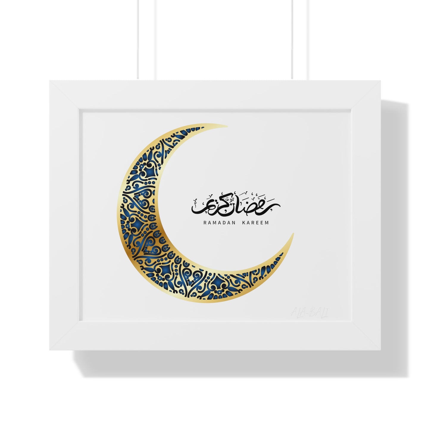 Ramadan Kareem Arabic calligraphy Framed Poster