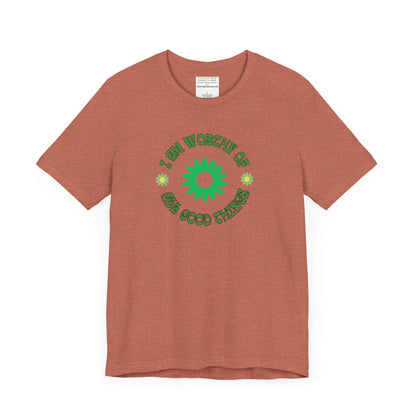 I AM Worthy u nisex Jersey Short Sleeve Tee-mental health awareness month
