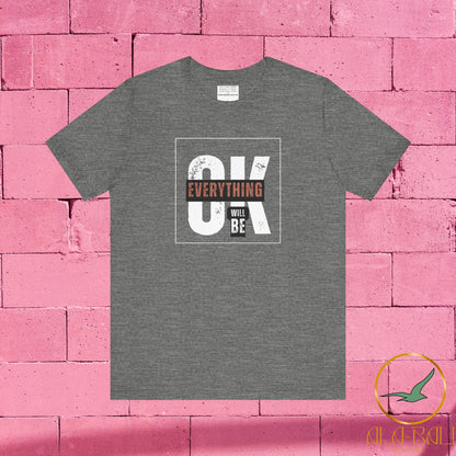 Everything will be ok Unisex Jersey Short Sleeve Tee-mental health awareness month