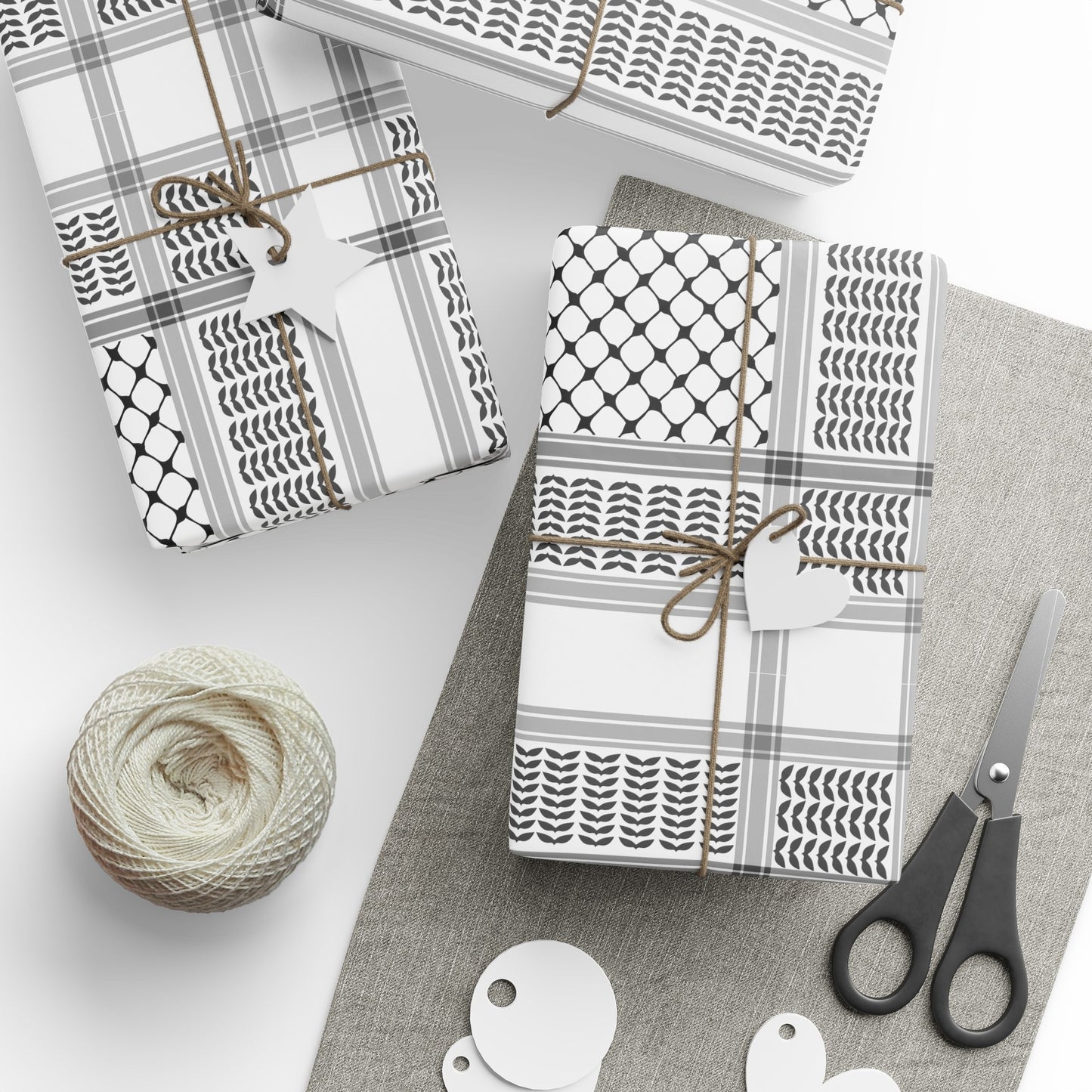 Wrapping Papers, Ramadan gift, Eid gift, holiday gift, Arabic, keffiyeh print, middle east