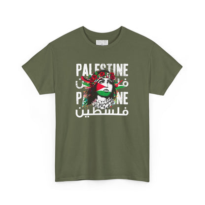 Unisex Heavy Cotton Tee, Palestine Flag, Resist, Arabic, Support the Cause in Style, Kuffiyeh, Keffiyeh, Resistance, Free Palestine