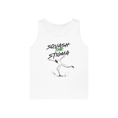 Squash The Stigma. Mental Health Awareness Unisex Heavy Cotton Tank Top