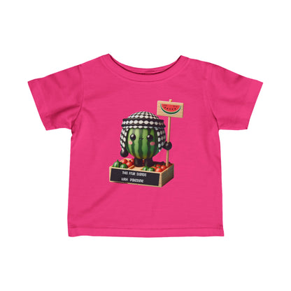 this fruit stands with Palestine watermelon Infant Fine Jersey Tee