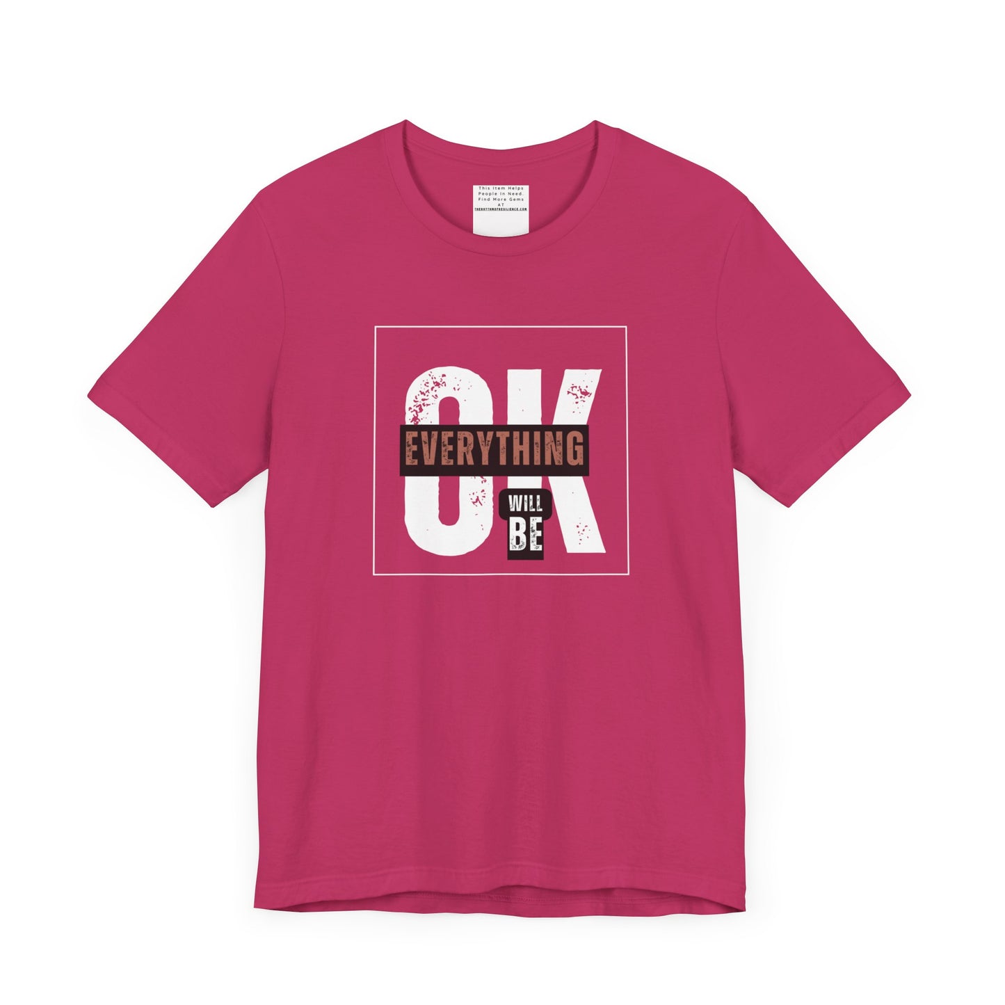 Everything will be ok Unisex Jersey Short Sleeve Tee-mental health awareness month